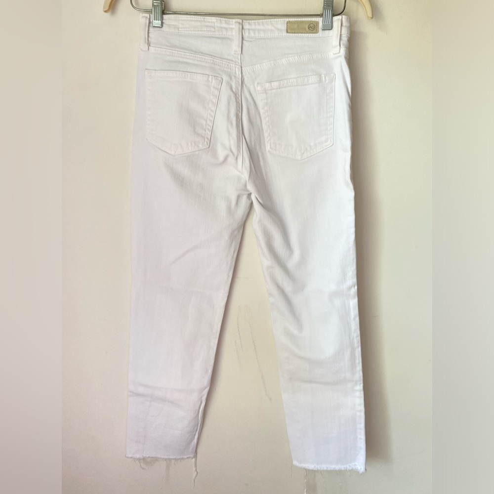 AG Adriano Goldschmied White Straight Leg Jeans - Picture 2 of 11